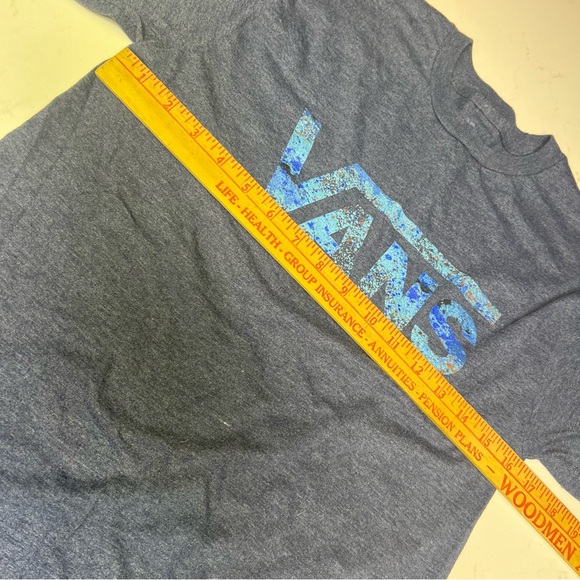 Vans T-Shirt - Size Small - Heathered Blue - Picture 7 of 13